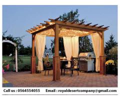 Abu Dhabi Pergola | Creative Wooden pergola | Outdoor Pergola Dubai