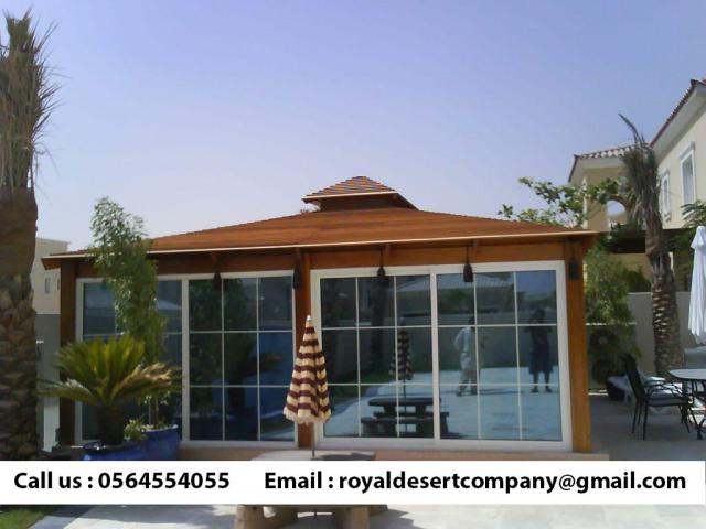 Octagonal Gazebo Abu Dhabi | Solid Wooden Gazebo | Garden Gazebo Dubai