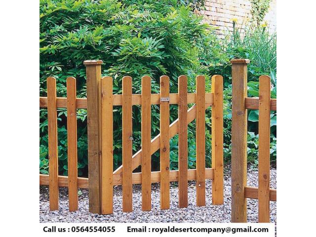 Wall Privacy Wooden Fence | Picket Fence Abu Dhabi | Garden Fence Dubai