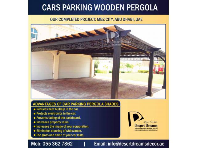 Car Parking Wooden Shades Dubai | Car Parking Wooden Structure in Uae | Car Parking Pergola Dubai.