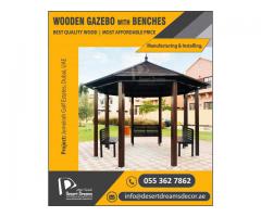 Wooden Roof Gazebo Dubai | Outdoor Gazebo | Wooden Gazebo Supplier in UAE.