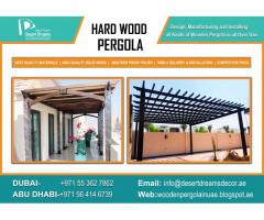 Wooden Flooring Pergola Dubai | Swimming Pool Area Pergola Uae | Barbecue Pergola Uae.