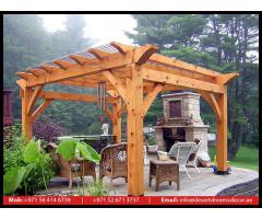 Wooden Flooring Pergola Dubai | Swimming Pool Area Pergola Uae | Barbecue Pergola Uae.