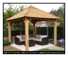 Hardwood Gazebo Uae |  Creative Wooden Gazebo | Gazebo Suppliers in Uae.