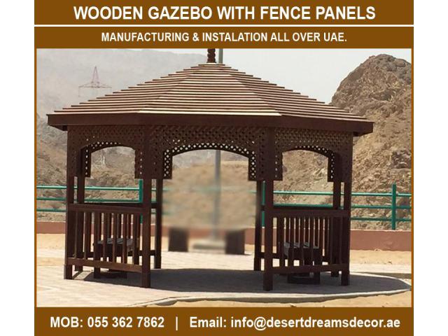 Hardwood Gazebo Uae |  Creative Wooden Gazebo | Gazebo Suppliers in Uae.