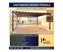 Car Parking Wooden Pergola Dubai | Manufacturing and Installing Car Parking Wood Pergola in Uae.