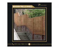 Wooden Mesh Panels Supplier in Uae | Wooden Trellis Panels Suppliers in Dubai.