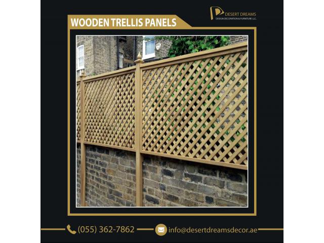 Wooden Mesh Panels Supplier in Uae | Wooden Trellis Panels Suppliers in Dubai.