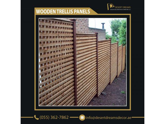 Wooden Mesh Panels Supplier in Uae | Wooden Trellis Panels Suppliers in Dubai.