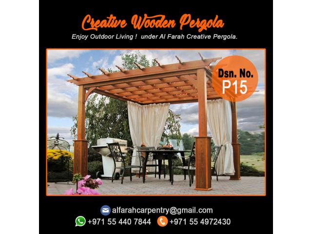 Wooden Pergola Abu Dhabi | Pergola Suppliers | Pergola Dubai