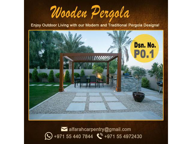 Wooden Pergola Abu Dhabi | Pergola Suppliers | Pergola Dubai