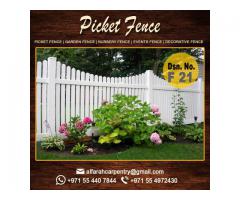 Picket Wooden Fence Abu Dhabi | Garden Fence | Wooden Fence Dubai