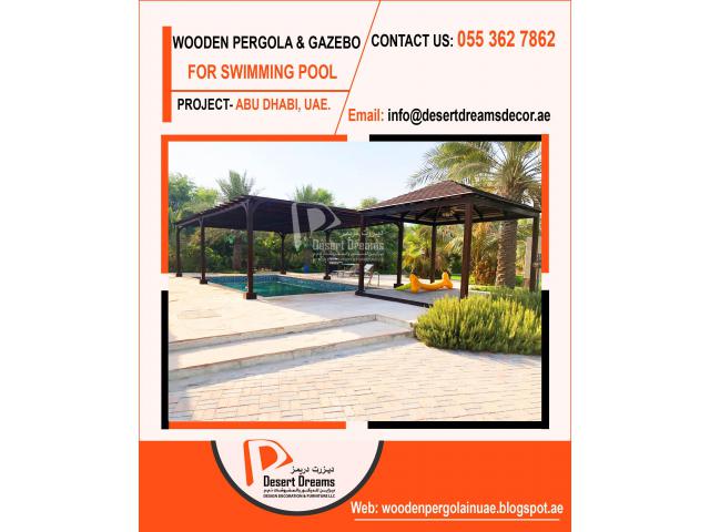 Best Quality Wooden Pergola Supplier in UAE | DESERT DREAMS DECORATION.