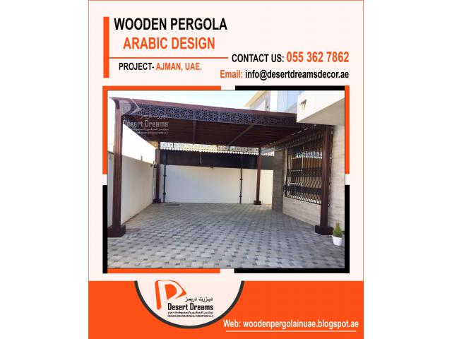 Best Quality Wooden Pergola Supplier in UAE | DESERT DREAMS DECORATION.