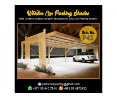 Two Car Parking Shades Dubai | Three cars Parking Shade UAE | Wooden Car Parking Shades Dubai