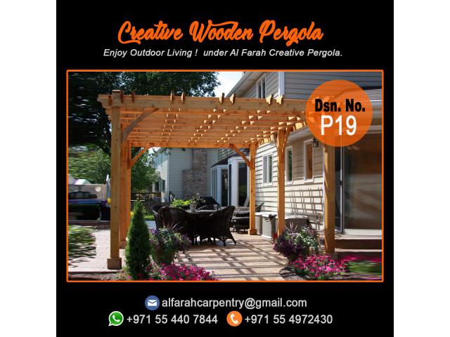 Wooden Pergola Landscaping Dubai | Pergola Manufacturer In Abu Dhabi