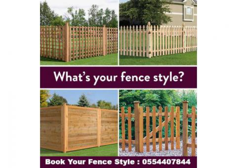 Wooden Fence Price Dubai | Garden Fence | White Picket Fence Dubai