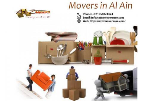 Move with professional movers in Al Ain | Contact A to Z movers UAE 0556821424