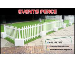 Events Fence Dubai | Free Standing Fence Supplier in Dubai | White Picket Fence Dubai.