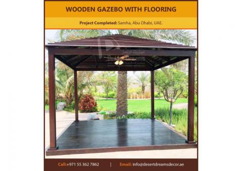 African Teak Wood Gazebo Dubai | Malaysia Wood Gazebo | Wooden Gazebo Contractor in UAE.