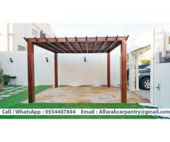 Seating Area Wooden pergola | Pergola For Restaurant | Pergola Dubai , Abu Dhabi