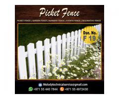 Garden Fencing Abu Dhabi | Wooden privacy Fence | Picket fence