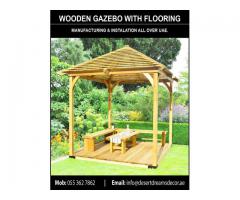 Wooden Railing Gazebo | Wooden Decking Gazebo Dubai | Malaysia Wood Gazebo Suppliers in UAE.