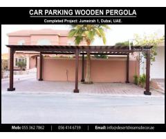 Car Shades Wooden Pergola Dubai | Car Parking Pergola Supply and Installing in UAE.