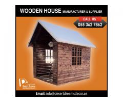 Wooden Cat House Supplier in Dubai | Wooden Dog House Supplier in UAE | Wooden House Dubai.