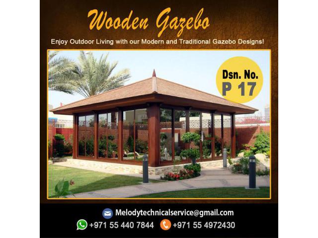 Garden Gazebo Abu Dhabi | Wooden Gazebo | Gazebo Suppliers Dubai