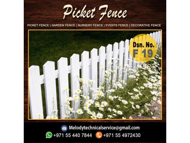 Wooden Trellis Fence Dubai | Garden Fence | Picket Fence Dubai