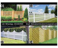 Picket Wooden Fence Abu Dhabi | Kids Privacy Fence | Garden Fence Abu Dhabi