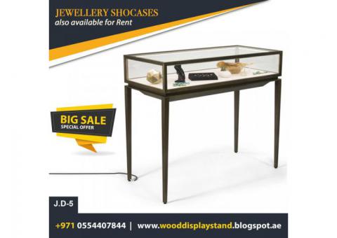 Jewelry Glass Showcase | Display Stand Dubai | Rental Display Stand UAE
