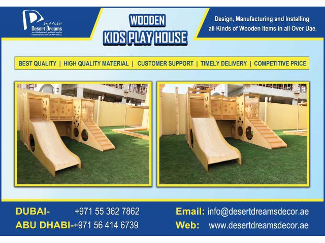 Nursery Wooden Play Items Suppliers in Uae | Wooden House | Wooden Tables | Wooden Chairs.