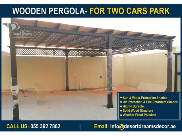 Car Parking Wood Pergola Dubai | Car Parking Wooden Pergola Uae.