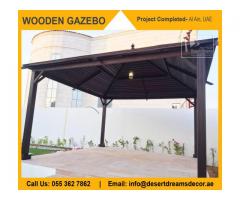 Wooden Roof Gazebo Dubai | Wooden Roof Gazebo Abu Dhabi | Wooden Gazebo Uae.