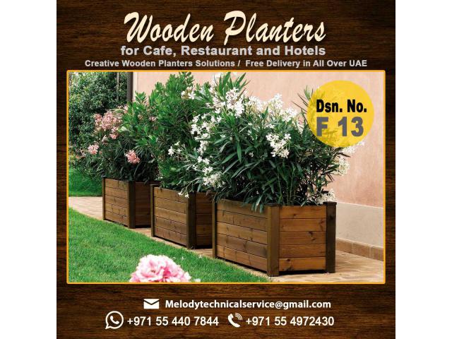 Garden Planters Abu Dhabi | Wooden Planters Dubai | Planters Manufacturer