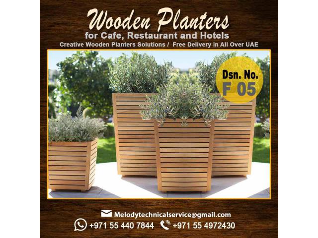 Garden Planters Abu Dhabi | Wooden Planters Dubai | Planters Manufacturer