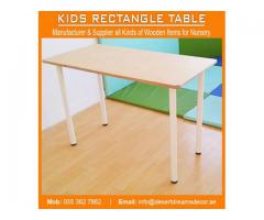 Kids Wooden Chairs and Tables Suppliers in Uae | Wooden Boats | Wooden Sand pit | Wooden Items Uae.