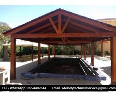 Double Roof Wooden Gazebo Dubai | Gazebo Builder | Gazebo Suppliers UAE