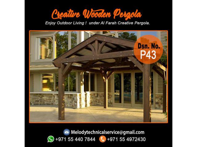 Wooden Pergola With Decking | Pergola Dubai | Pergola Suppliers UAE