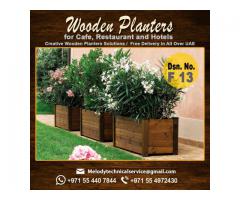 Indoor And Outdoor Planters in Dubai | Wooden Planters Box Dubai