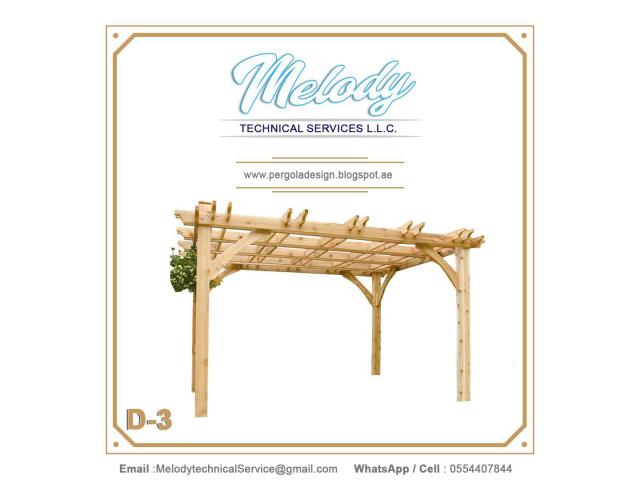 Swing Pergola Design | Wooden Arbors Dubai | Garden Pergola Suppliers UAE