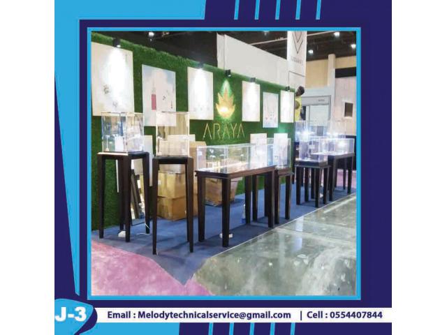 Jewelry Display Showcase Dubai | Wooden Display Stand | Rental Display Stand Dubai