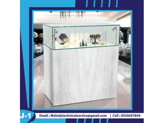 Jewelry Display Showcase Dubai | Wooden Display Stand | Rental Display Stand Dubai
