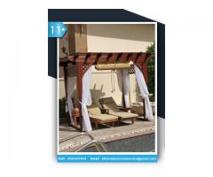 Seating Area Pergola Dubai | Wooden Pergola Arabian Ranches | Pergola in UAE