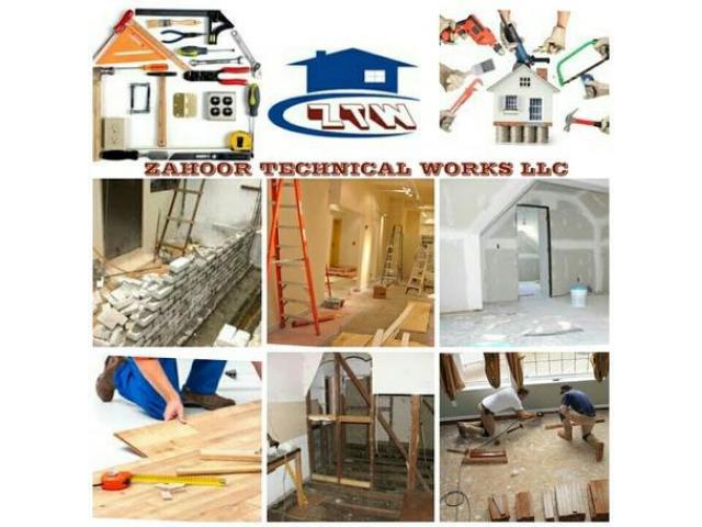 Office Renovation, villa, Shops, home fit outworks 052- 5868078