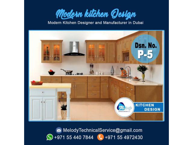 Kitchen Wooden Cabinets Dubai | Modern kitchen Design in Dubai
