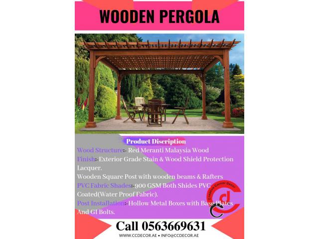 Wooden Pergola With Different Pergola Plans in Dubai