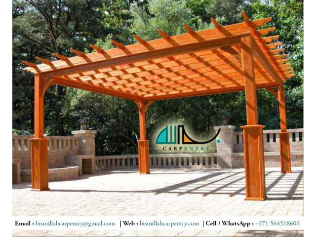 Pergola In Jumeirah Park | Pergola Suppliers Dubai | Wooden Pergola UAE